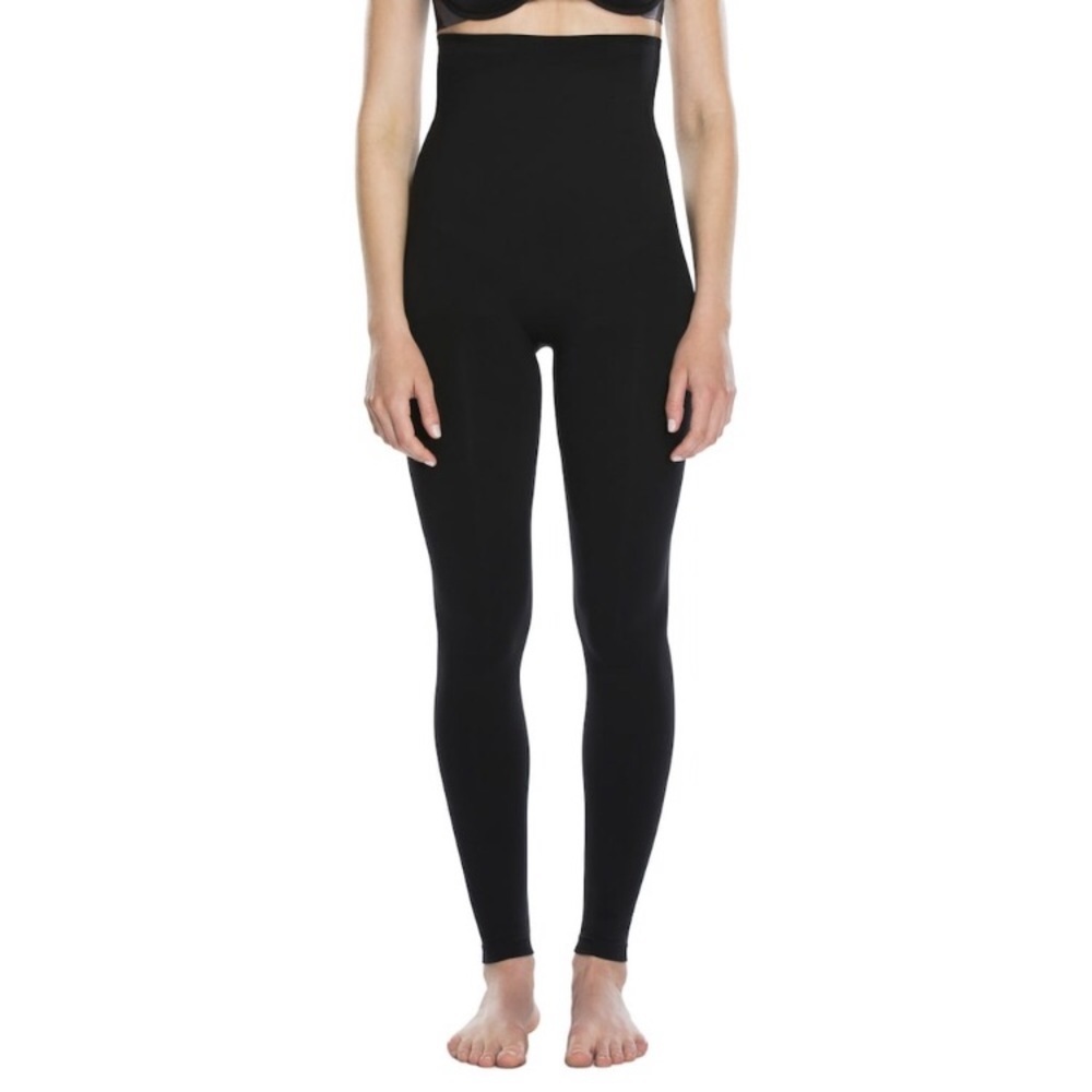 010. ASSETS by SPANX High-Waist Seamless Leggings Black - Picture 2 of 14